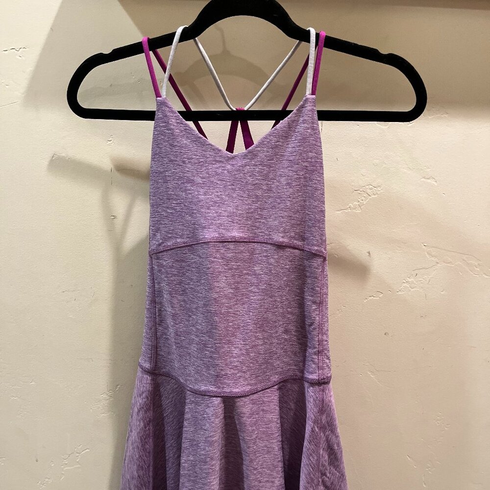 Old Navy Girls Purple Strappy Activewear Dress • Built-In Bra • Great Condition